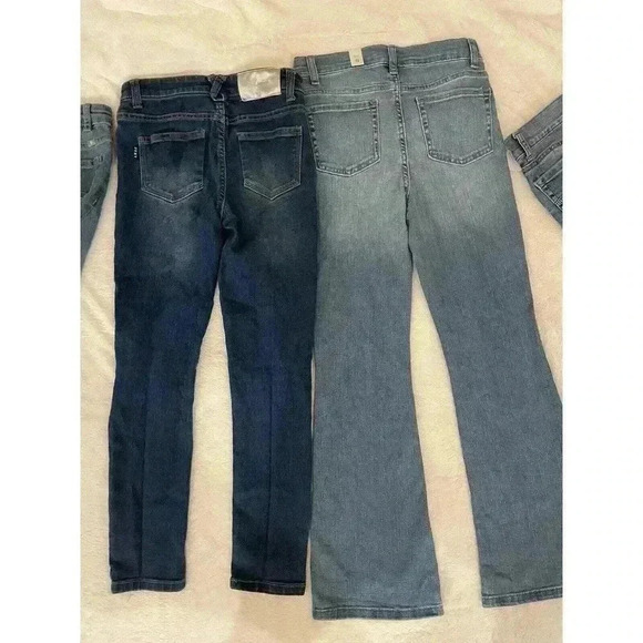 Girls Sz 10 Jeans True Religion Lucky Brand DKNY Lot Flare Capri Skinny Straight - Picture 3 of 7